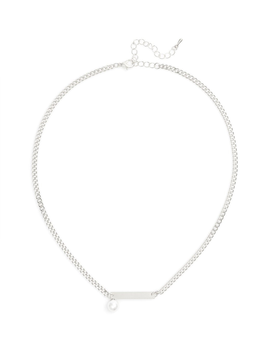 Patsy Pearl Bar Necklace