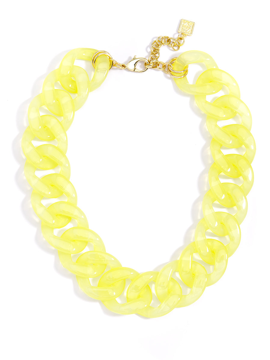 Lucky Lucite Collar Necklace