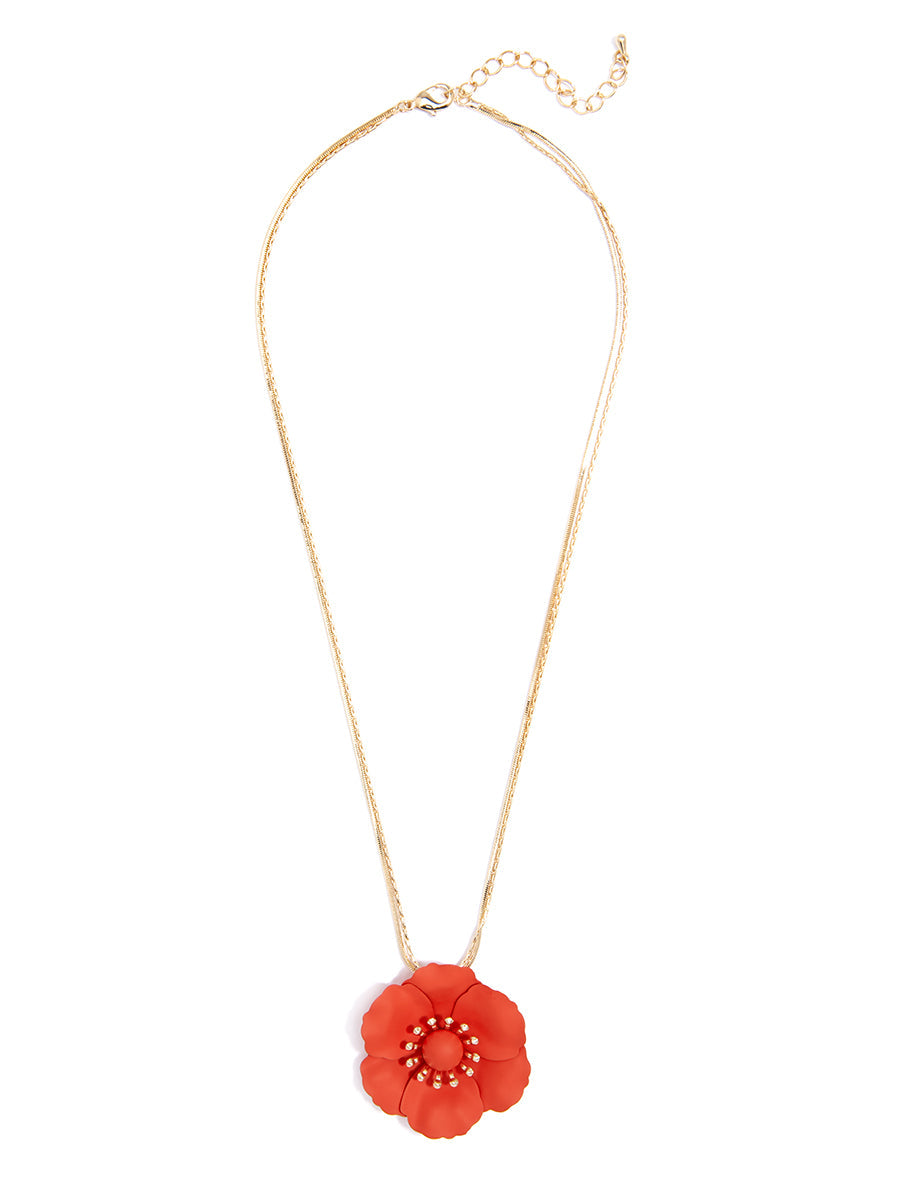 Poppy Pendant Necklace