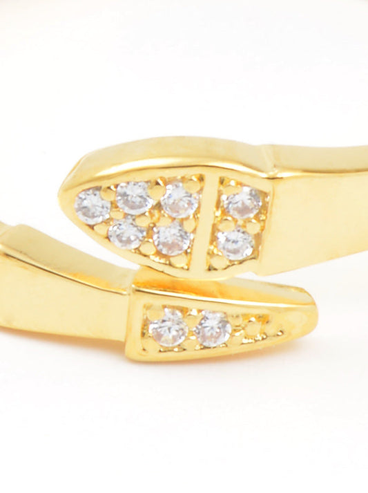 Bright-Eyed Snake Ring