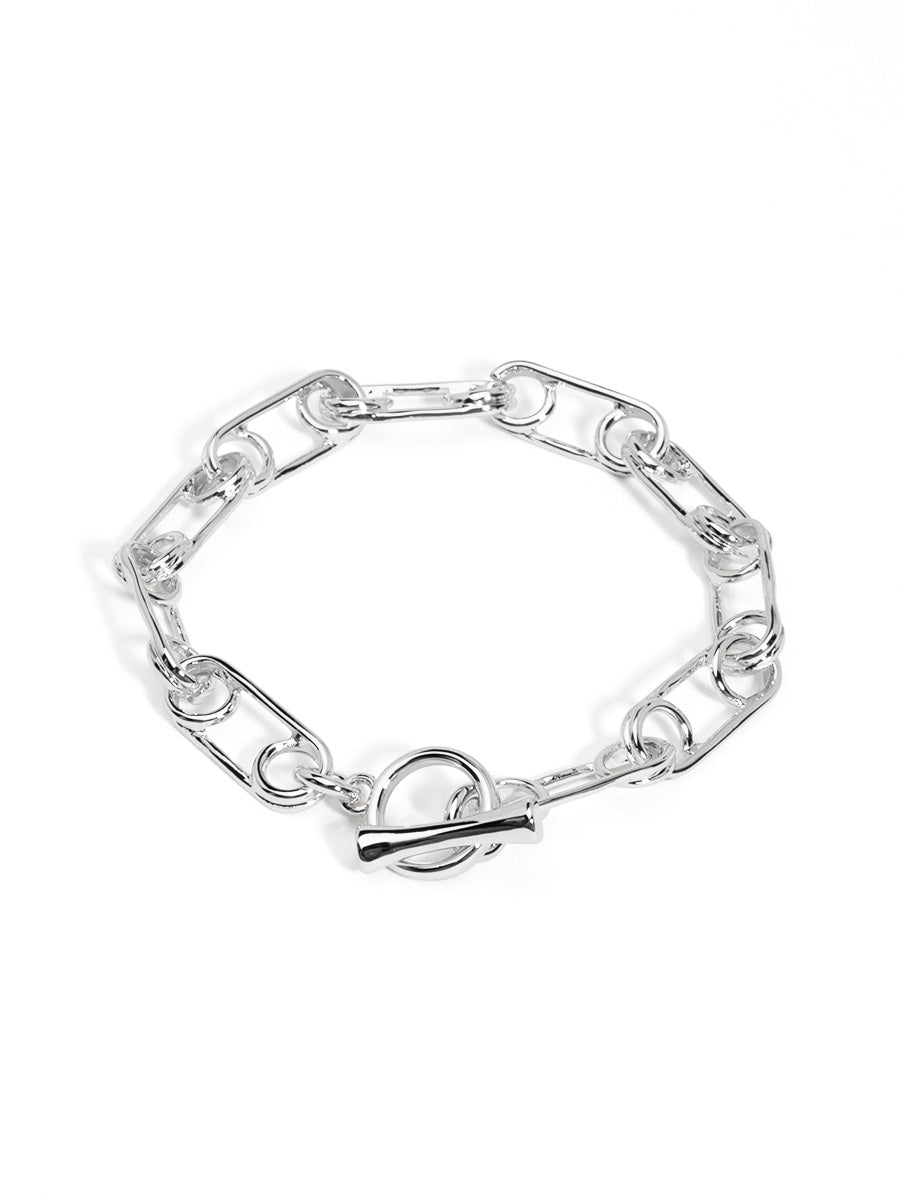 Metal Pin Chain Bracelet