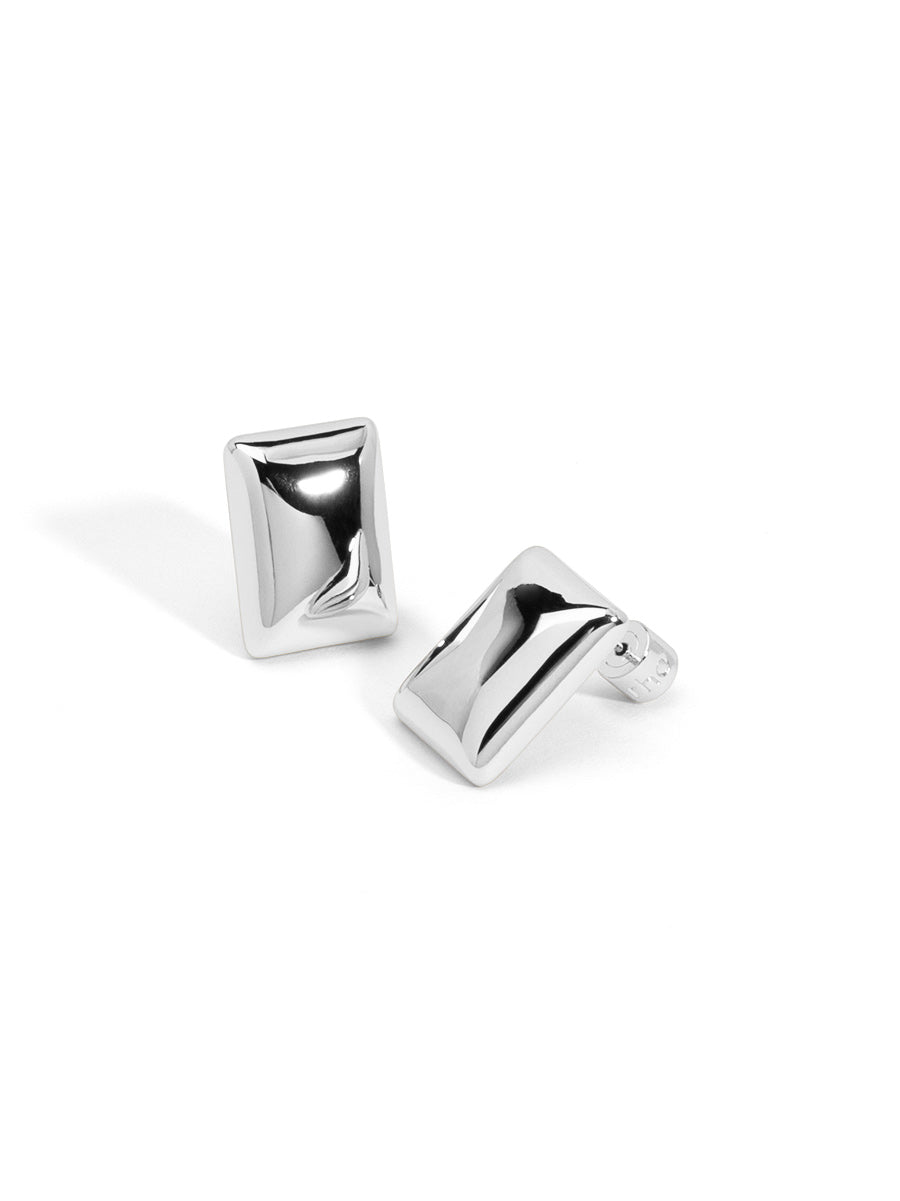 Square Puffy Stud Earring