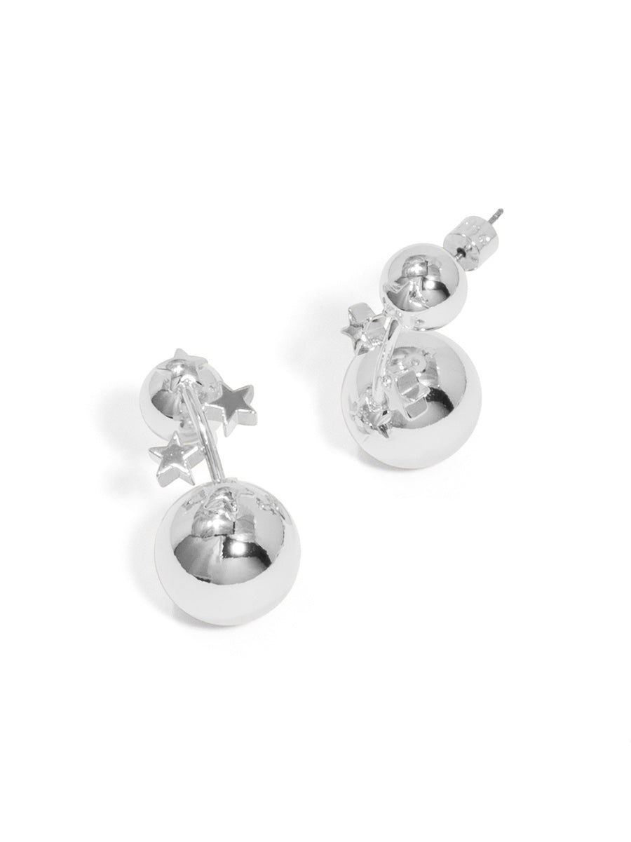 Double Bead with Stars Ear Jacket