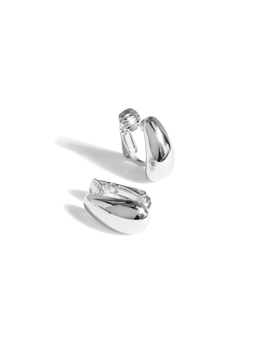Sculpted Teardrop Ear Cuff/Clip On Earring