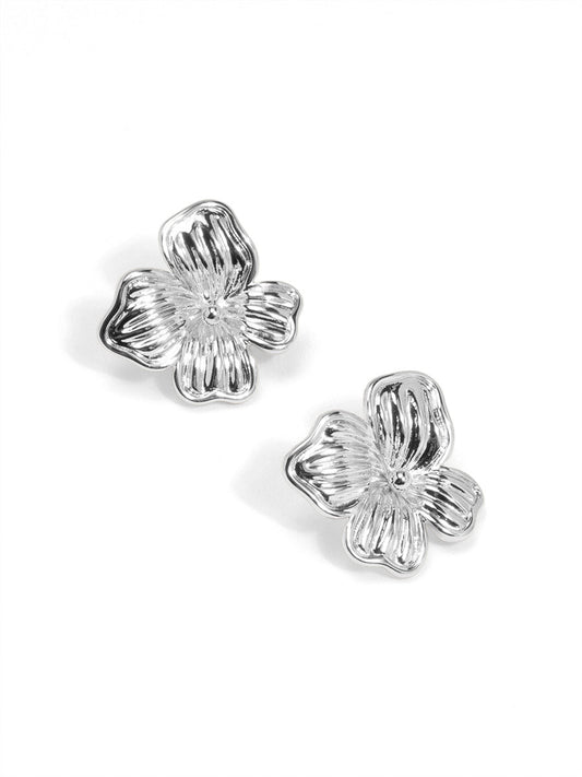 Textured Blossom Stud Earring