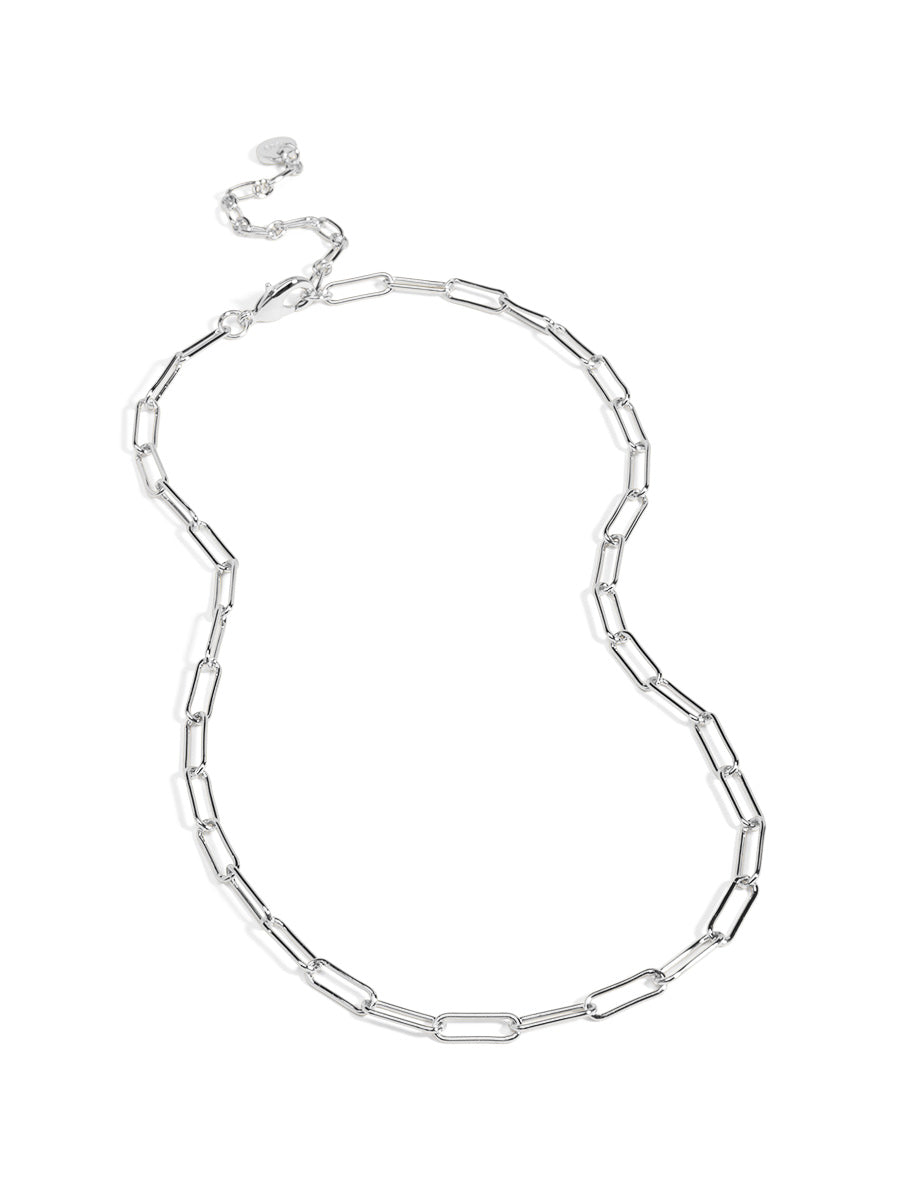 Slim Paperclip Collar Necklace