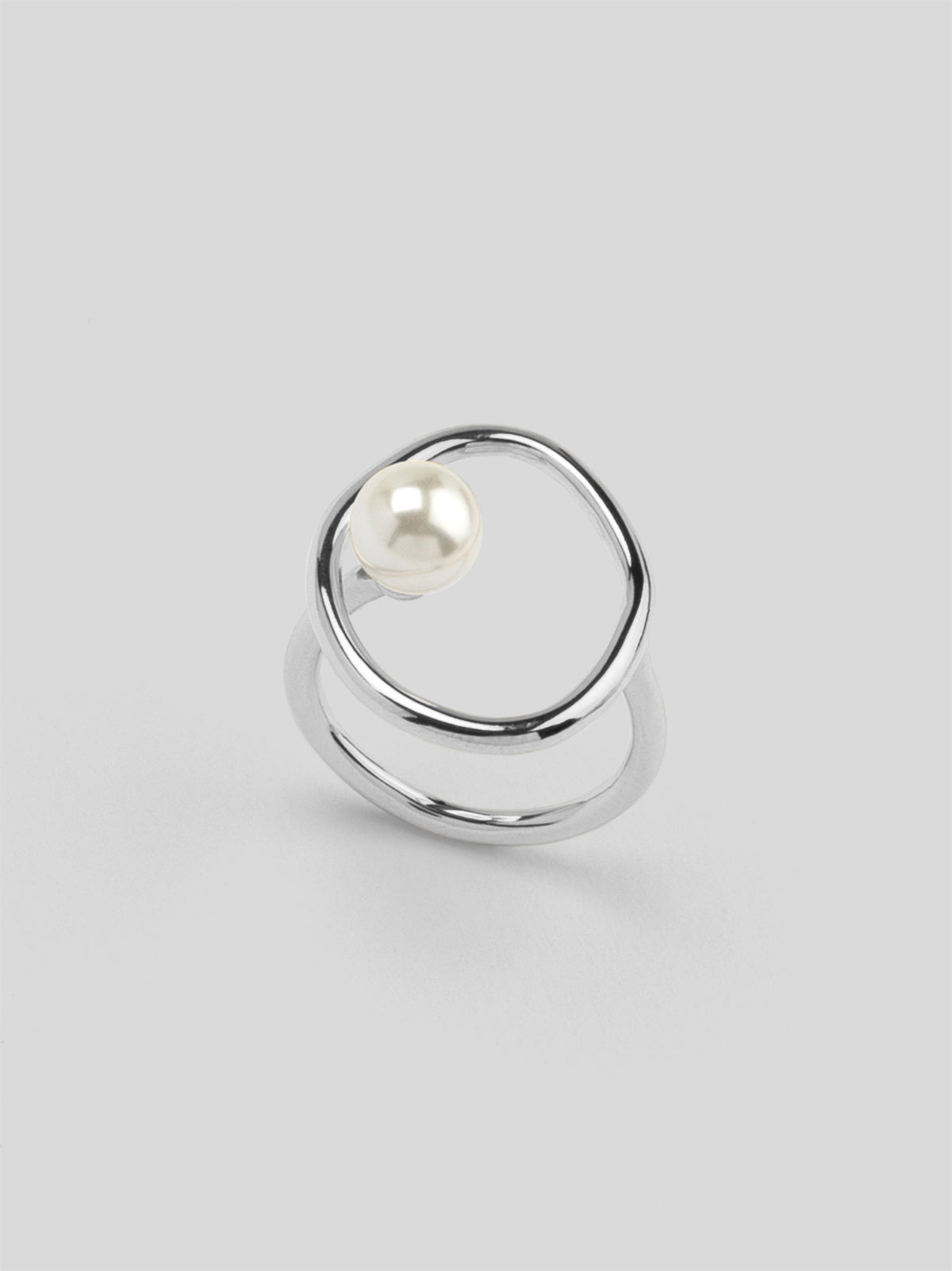 Encircled Pearl Ring