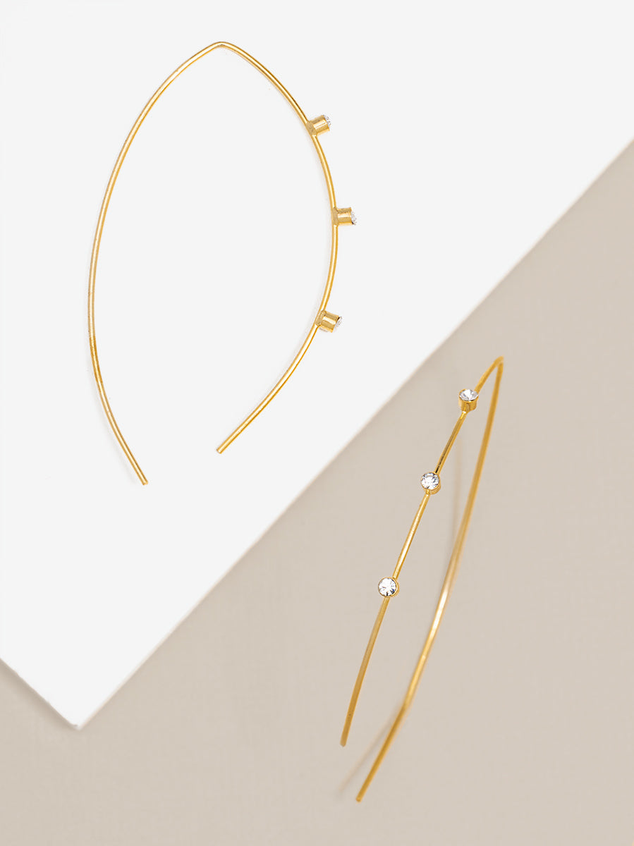 Metal Petal Earring