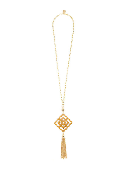 Rose Tassel Necklace