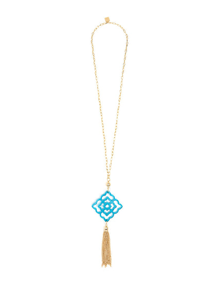Rose Tassel Necklace