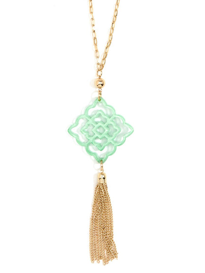 Rose Tassel Necklace