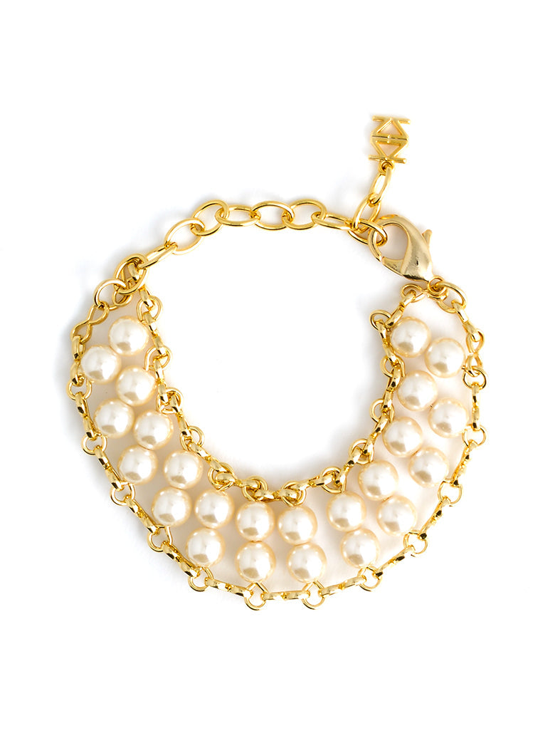 Stay In Touch Pearl Bracelet