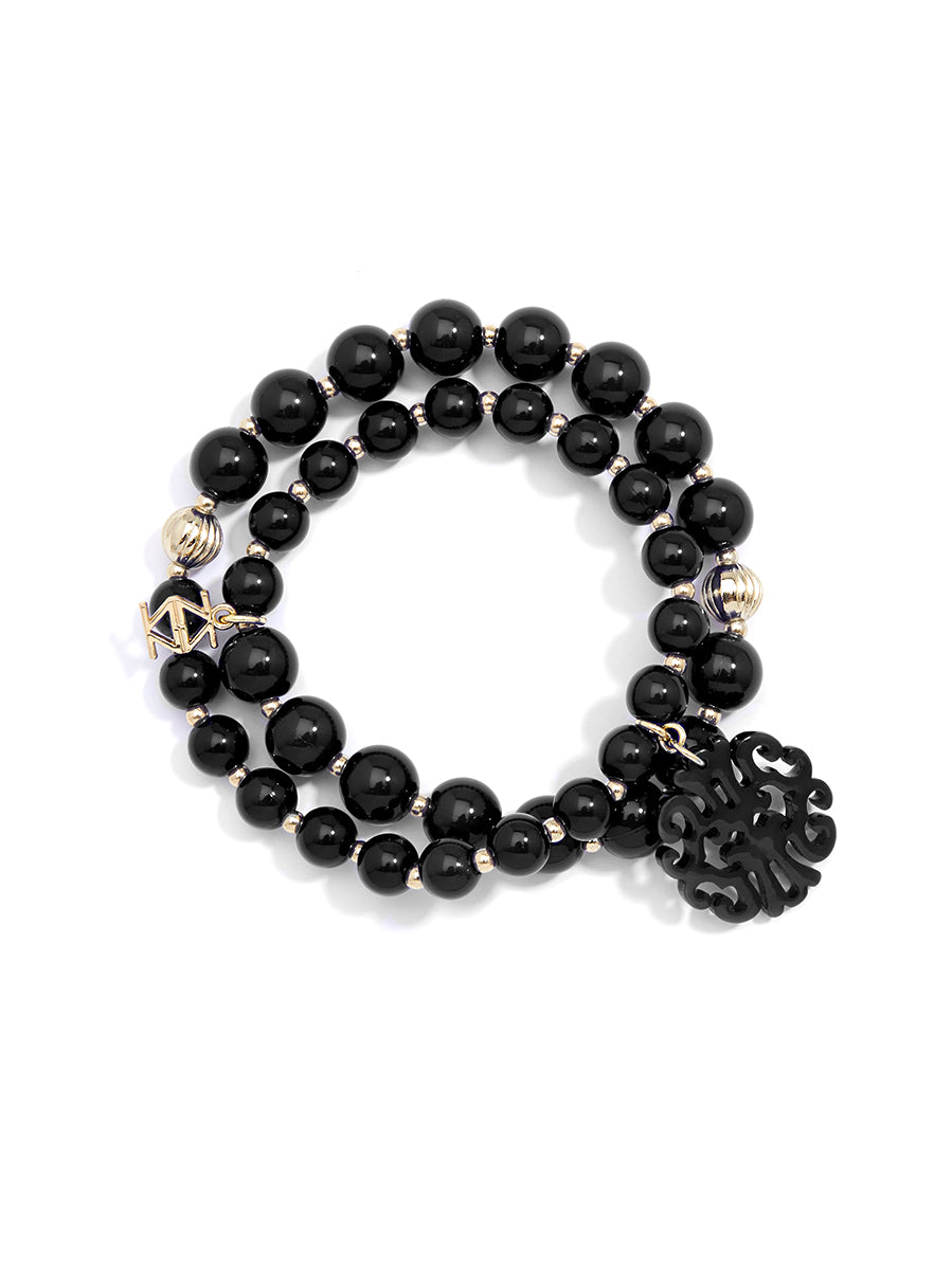 Uptown Swirl Beaded Wrap Bracelet