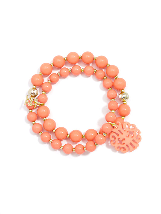 Uptown Swirl Beaded Wrap Bracelet