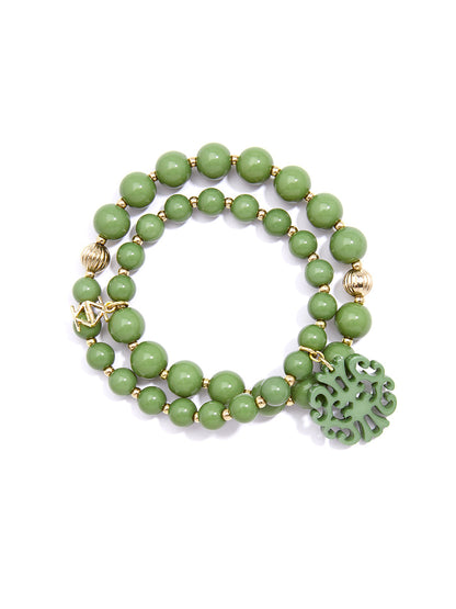 Uptown Swirl Beaded Wrap Bracelet