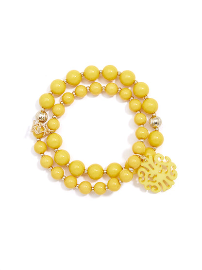 Uptown Swirl Beaded Wrap Bracelet