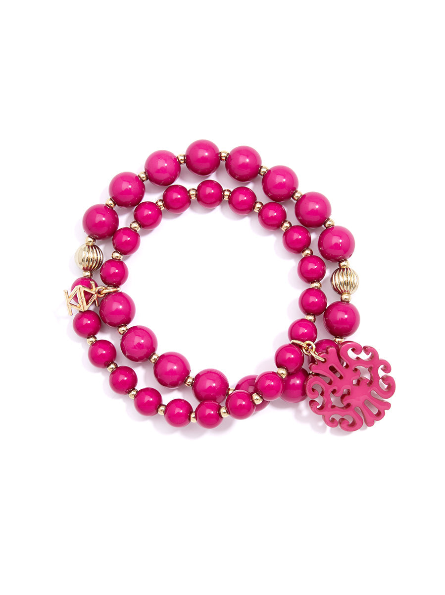 Uptown Swirl Beaded Wrap Bracelet