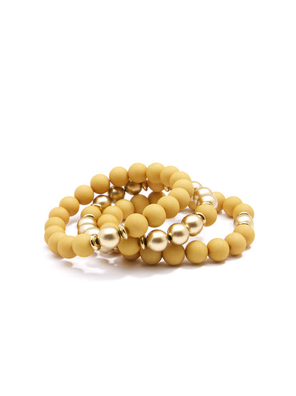 Make It Happen Matte Beaded Bracelet