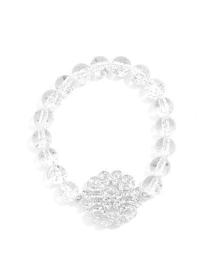 Uptown Swirl Charm Beaded Bracelet