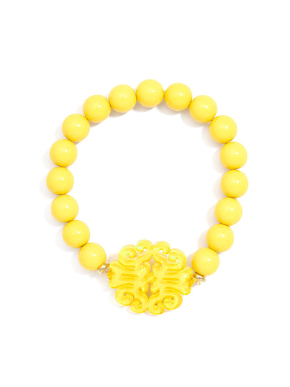 Uptown Swirl Charm Beaded Bracelet