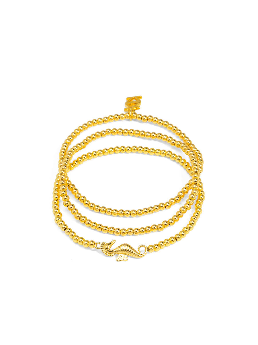 Marisol Nautical Charm Beaded Bracelet - Set of 3