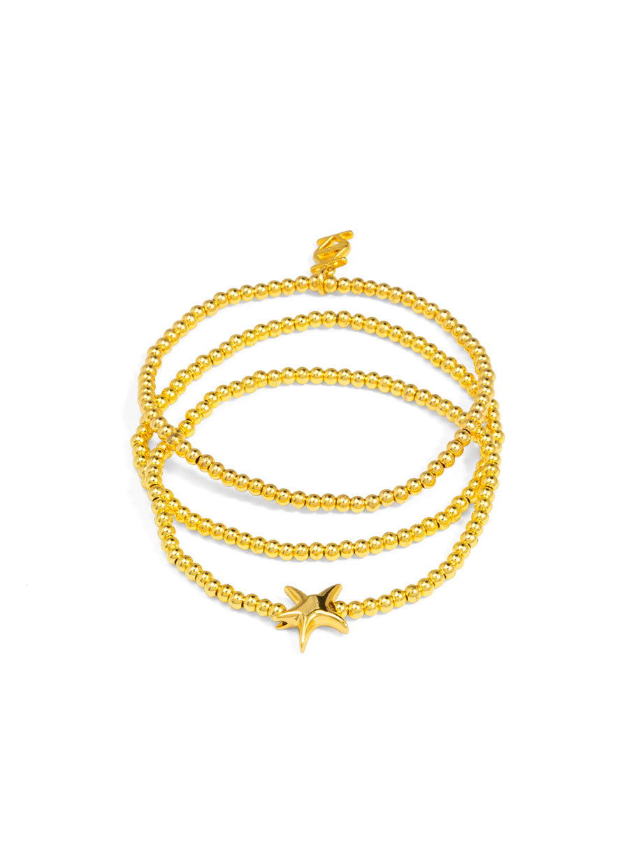 Marisol Nautical Charm Beaded Bracelet - Set of 3
