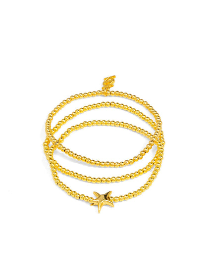 Marisol Nautical Charm Beaded Bracelet - Set of 3