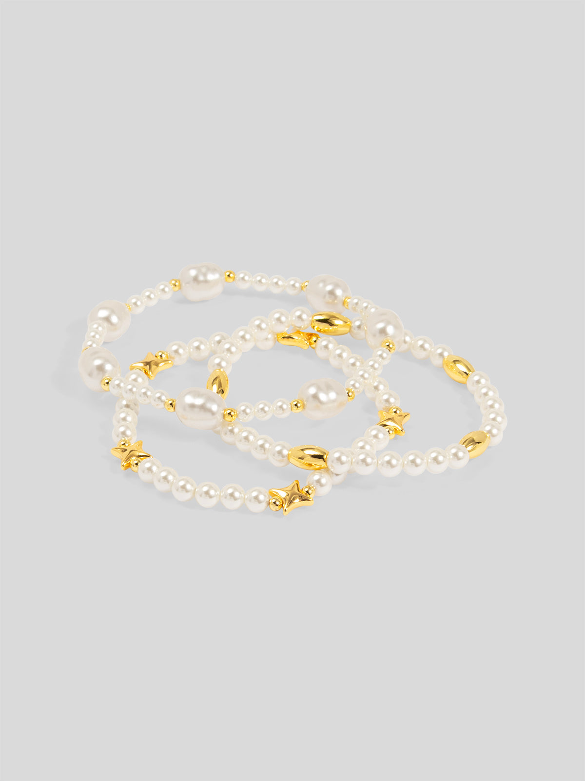 Starcrossed Pearl Bracelet Set (Set of 3)