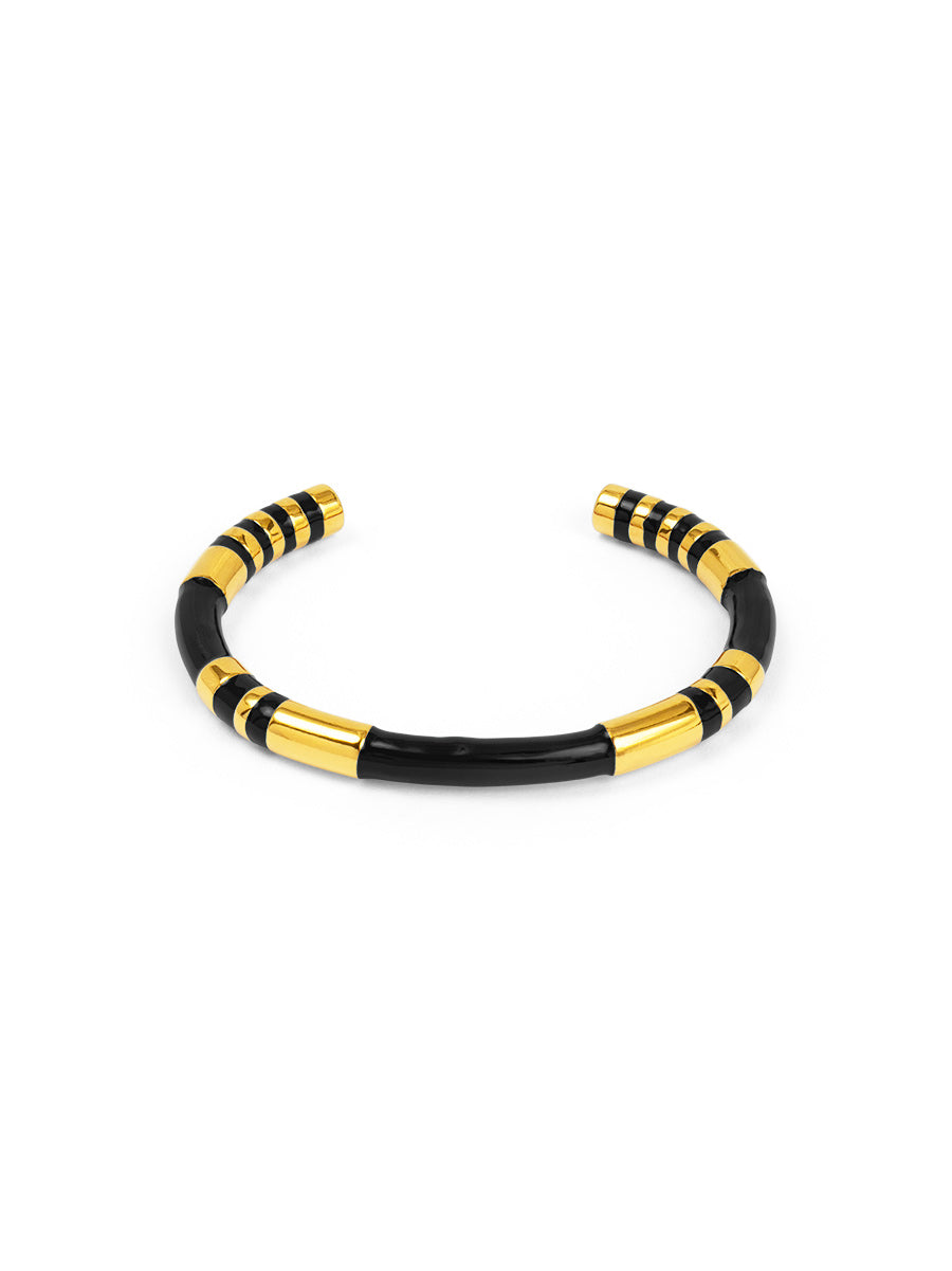 Enamel Cleopatra Cuff Bracelet