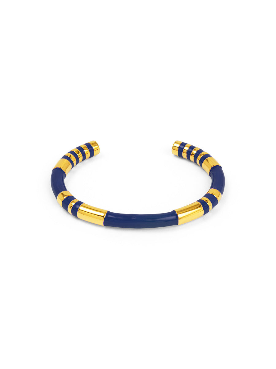 Enamel Cleopatra Cuff Bracelet