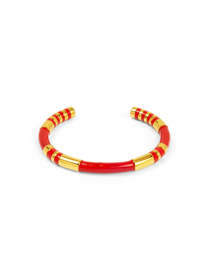 Enamel Cleopatra Cuff Bracelet