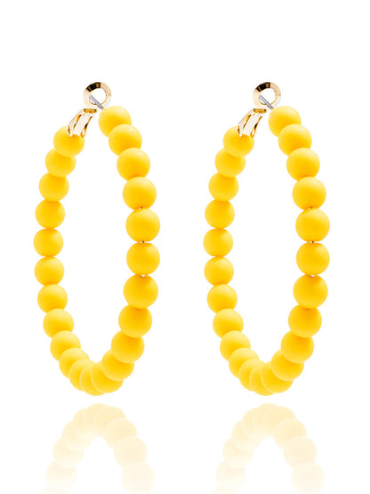 Lola Beaded Hoop Earring