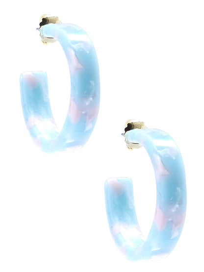 Torti-With-A-Twist Chunky Hoop Earring