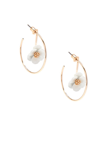 Blossoming Hoop Earring