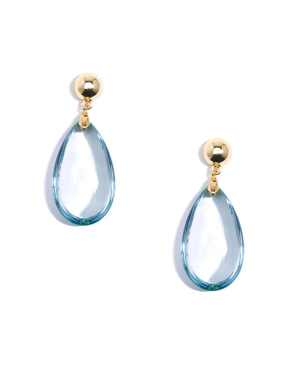 Lucite and Metal Drop Earring