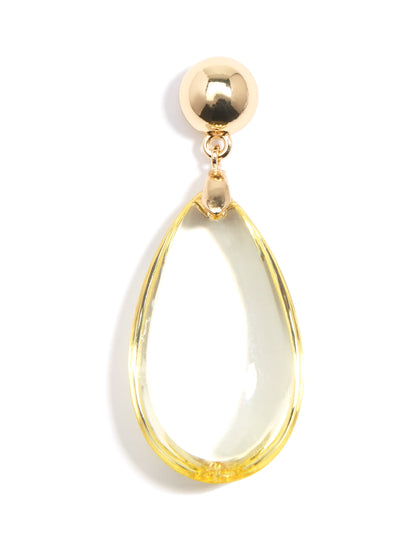 Lucite and Metal Drop Earring