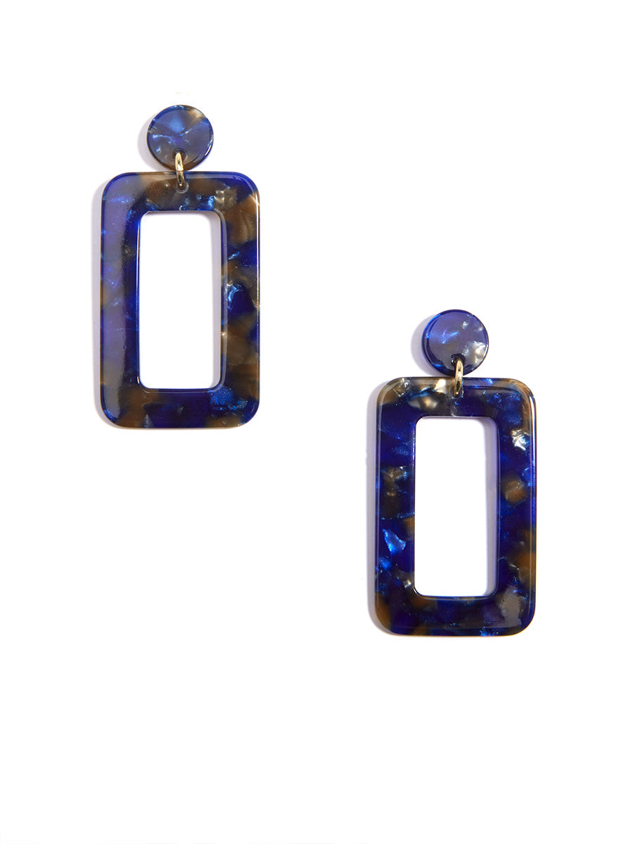 Retro Torti Drop Earring