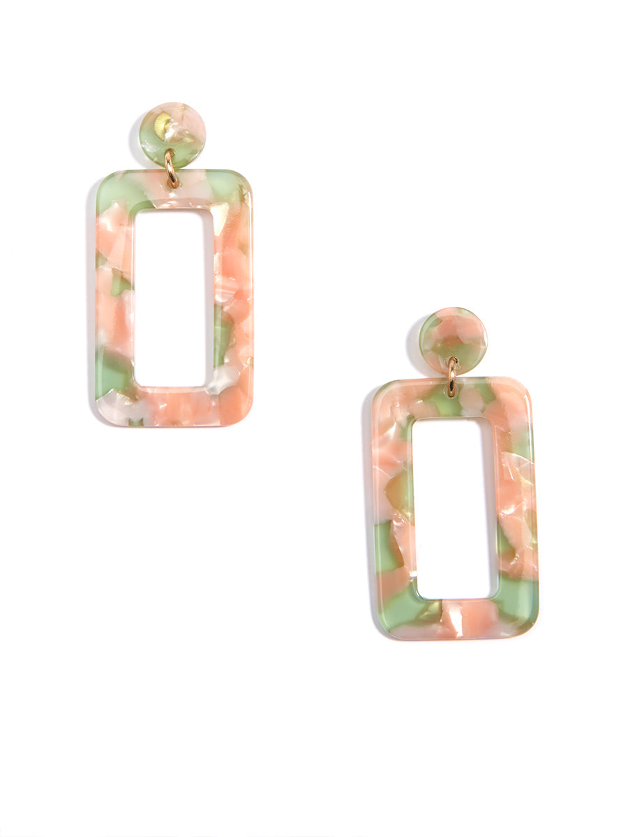 Retro Torti Drop Earring