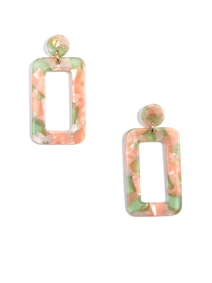 Retro Torti Drop Earring