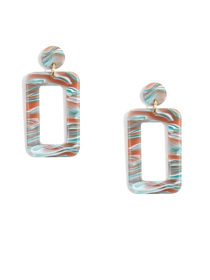 Retro Torti Drop Earring