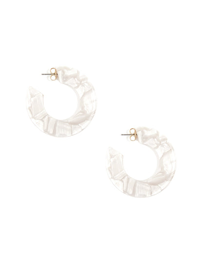 Flat Torti Hoop Earring