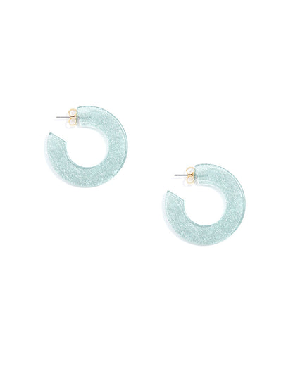 Static Silk Hoop Earring
