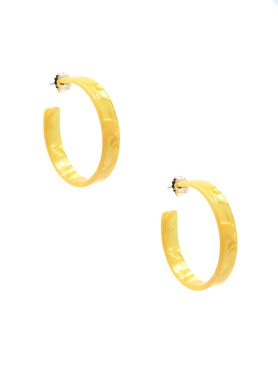 Classic Acetate Hoop Earring