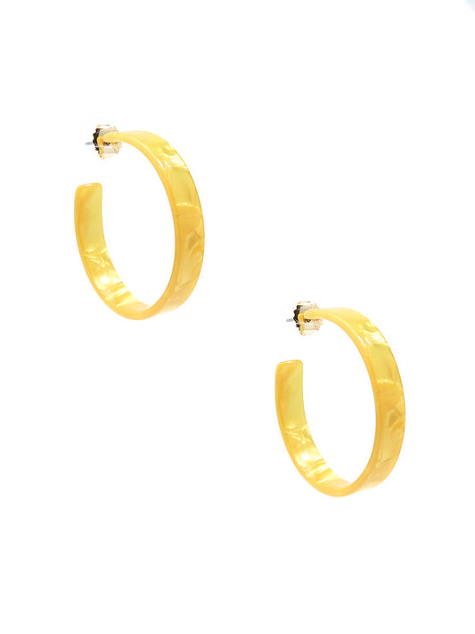 Classic Acetate Hoop Earring