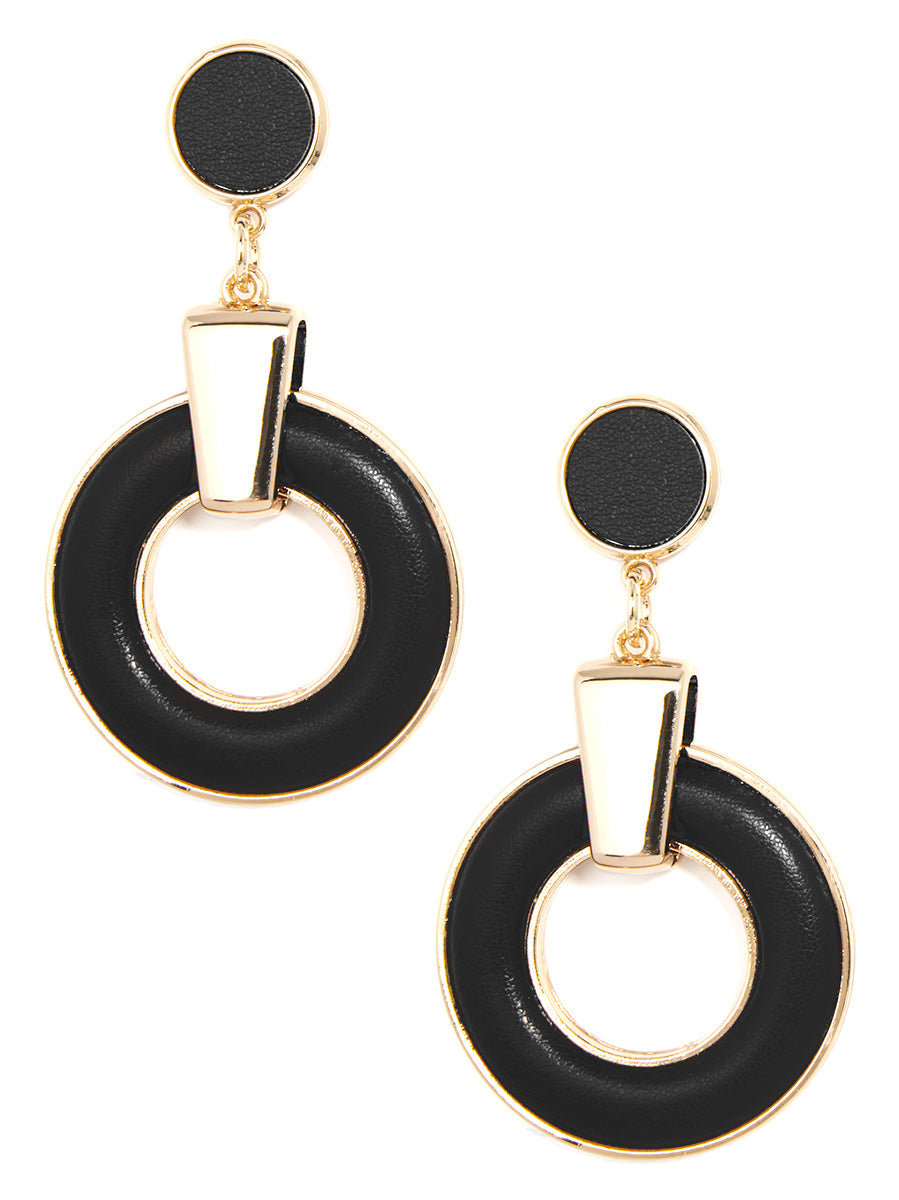 Bohemian Flair Faux Leather Drop Earring