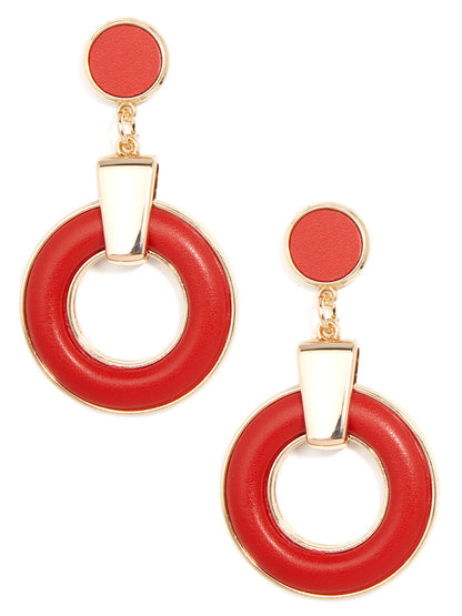Bohemian Flair Faux Leather Drop Earring