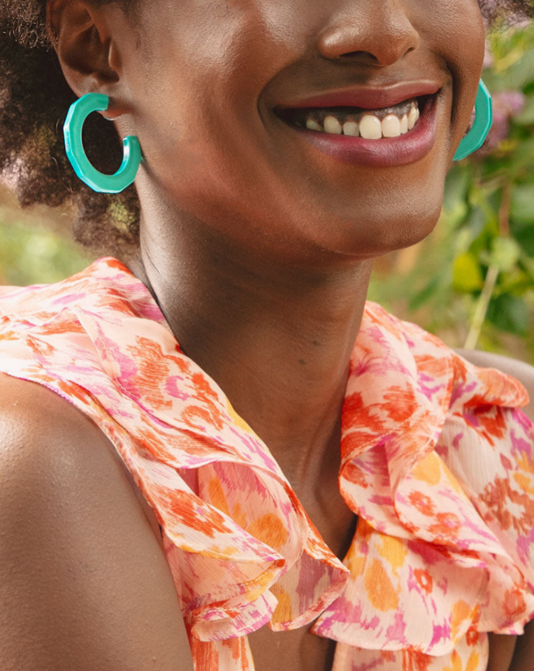 Robin Textured Hoop Earring