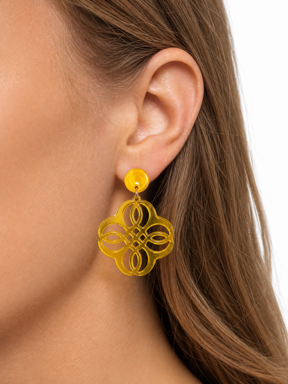 Mandala Drop Earring