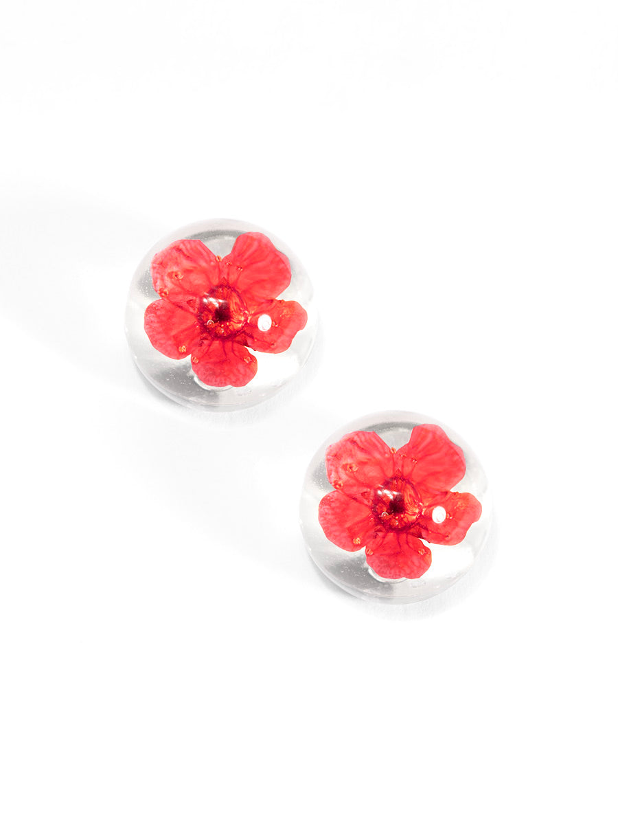 Amelia Lucite Floating Stud Earring