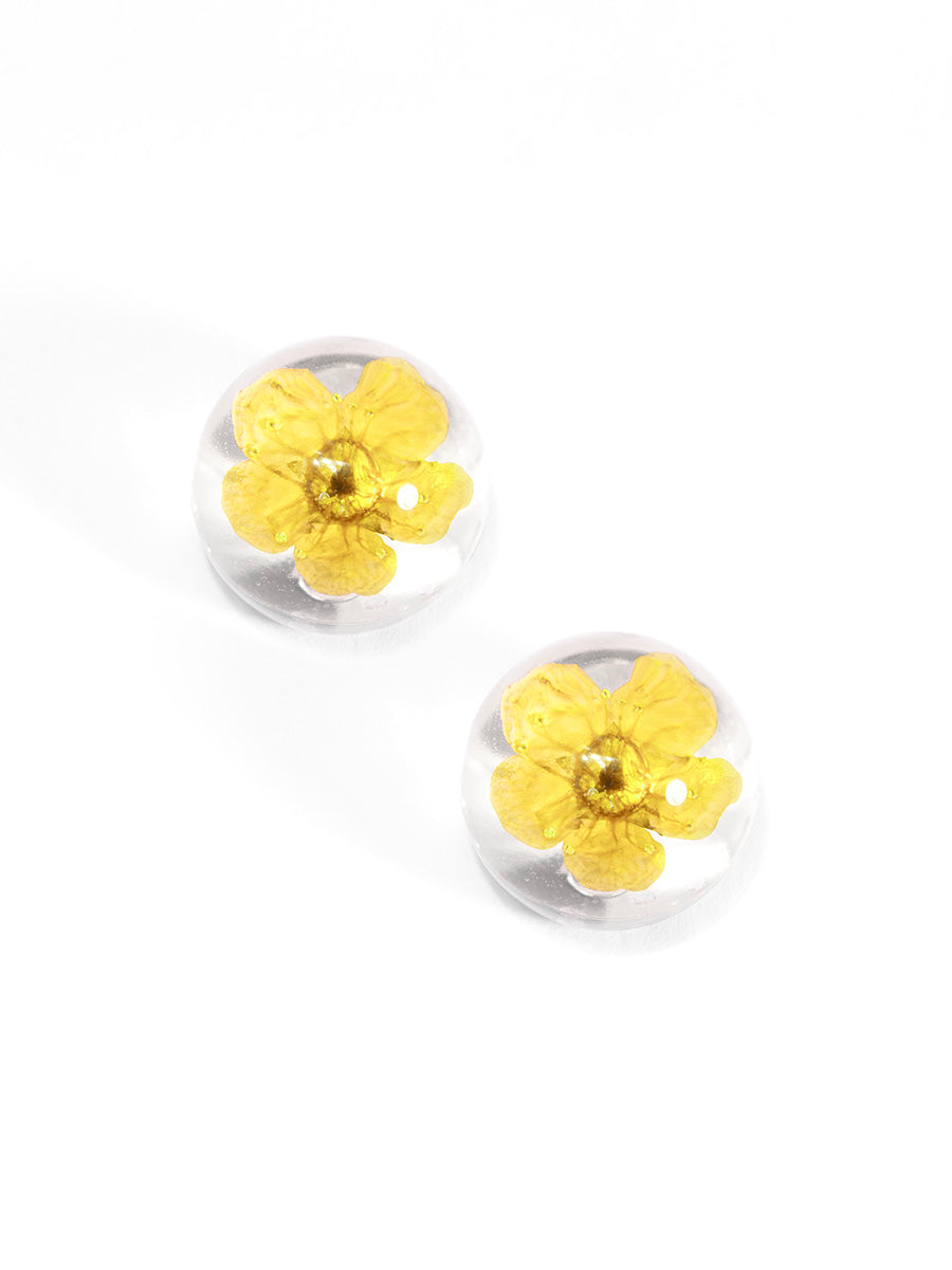 Amelia Lucite Floating Stud Earring